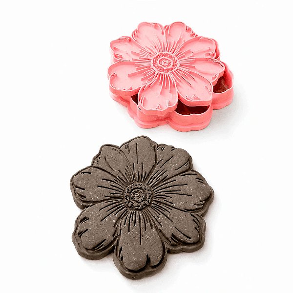 CARIMBO MARCADOR -  CORTADOR FLOR 13CM