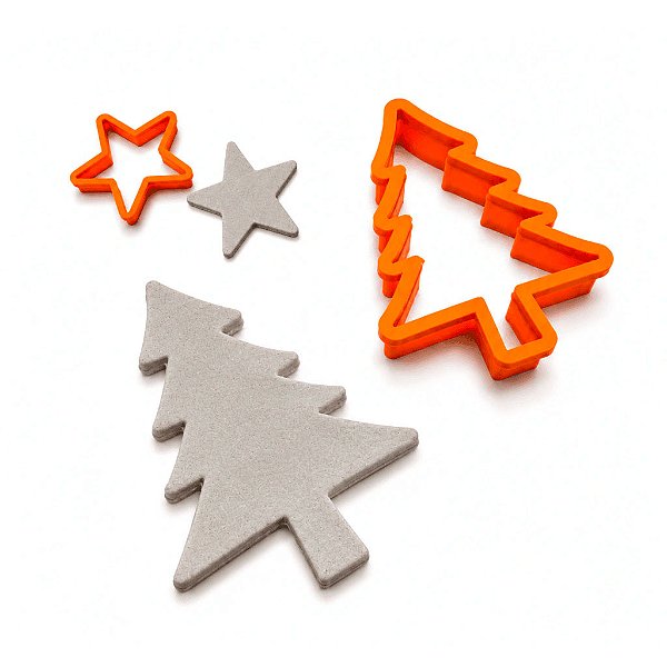 CARIMBO MARCADOR - KIT ARVORE DE NATAL COM ESTRELA