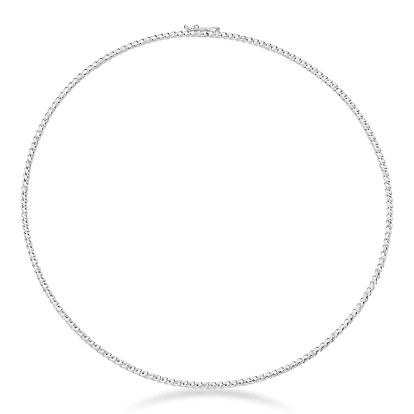 Choker em Prata 925 Torcida Feminina Twist