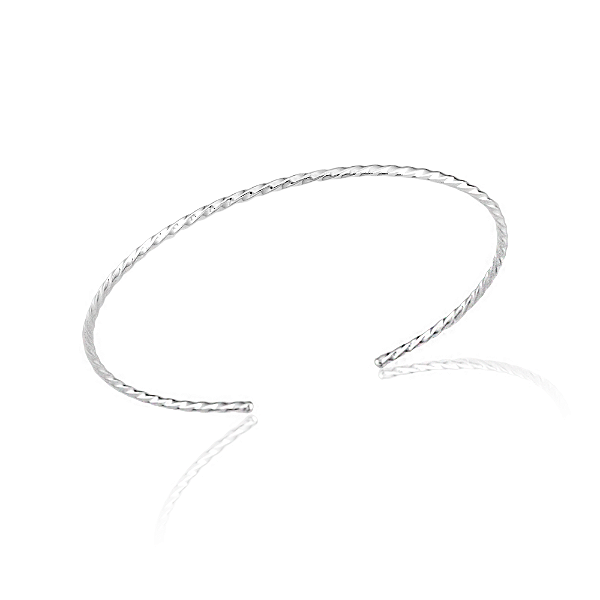 Bracelete Torcido em Prata 925 Twist