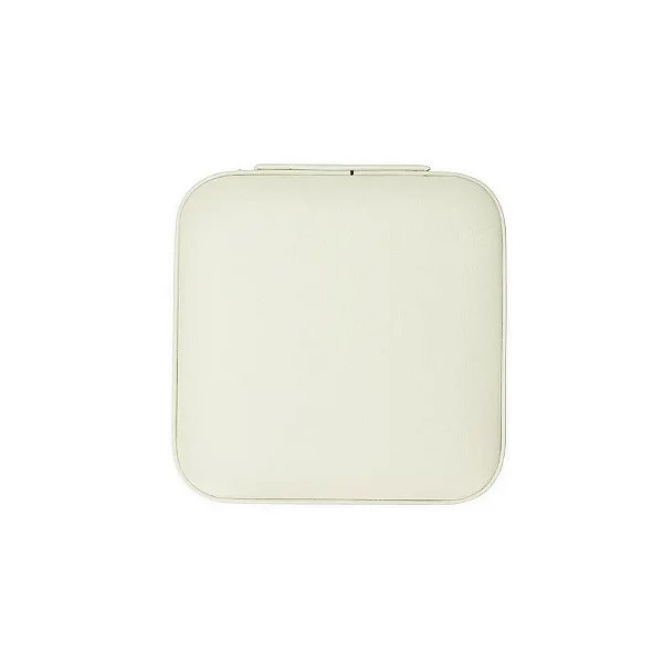 Porata Joias Compacto 12x12cm em Couro Sintético Revestimento Aveludado