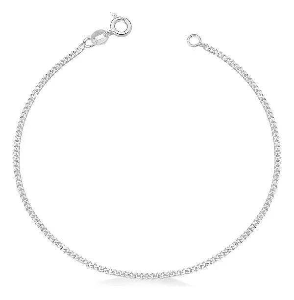 Pulseira Grumet Duplo Fina Masculina Prata 925 Legítima Essencial Man