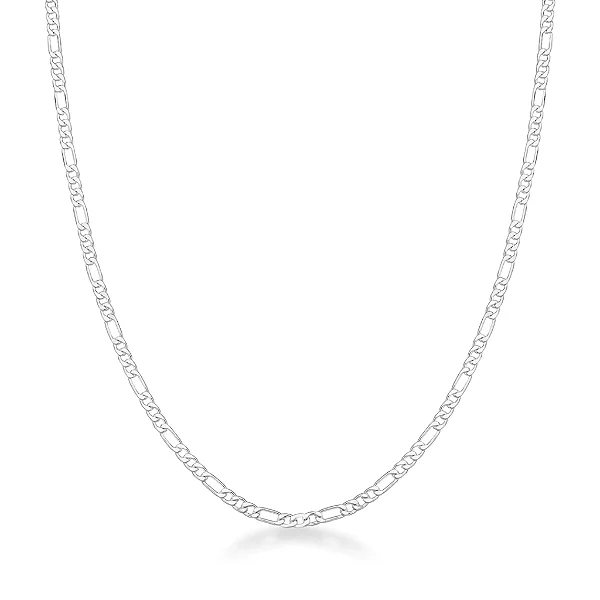 Corrente Masculina 3x1 Flat Prata 925 Legítima 2,3mm 70cm Essencial Man