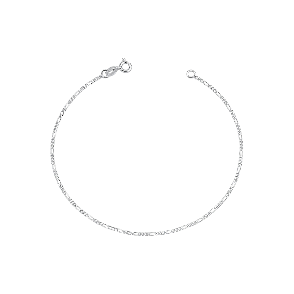 Pulseira Masculina 3x1 1mm Fina Prata 925 Legítima 21cm Essencial Man