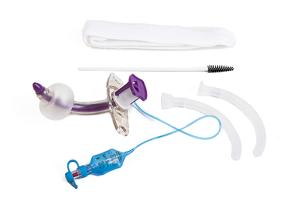 Cânula de Traquestomia Blue Line C/Balão C/Fenestra e Cânula Interna 10.0mm - 100.812.100 - Portex