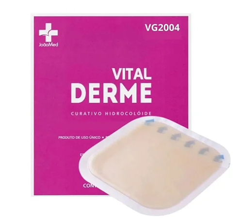 Curativo Hidrocoloide 10x10cm Regular Vital Derme - Unidade