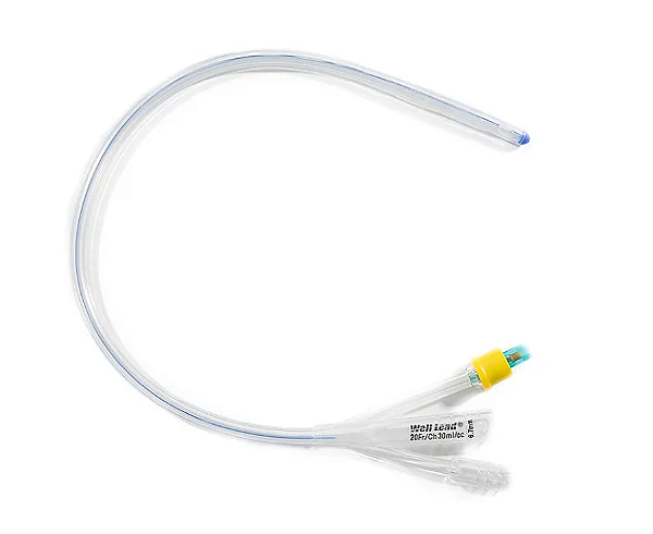 Sonda Foley 3 vias Ped. Nr.22 Silicone - Well Lead - Balão 30ml
