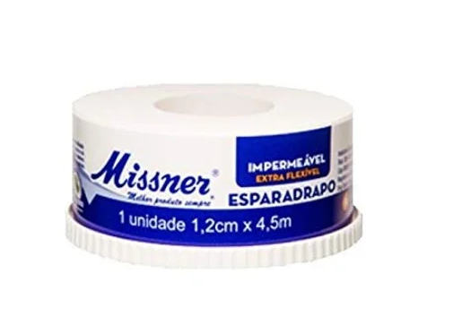 Esparadrapo  Impermeável - Missner - 1,2cm x 4,5m