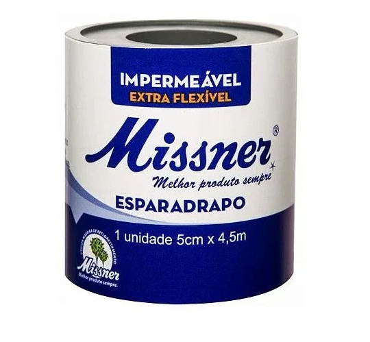 Esparadrapo  Impermeável - Missner - 5cm x 4,5m