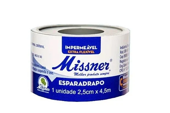 Esparadrapo  Impermeável - Missner - 2,5cm x 4,5m