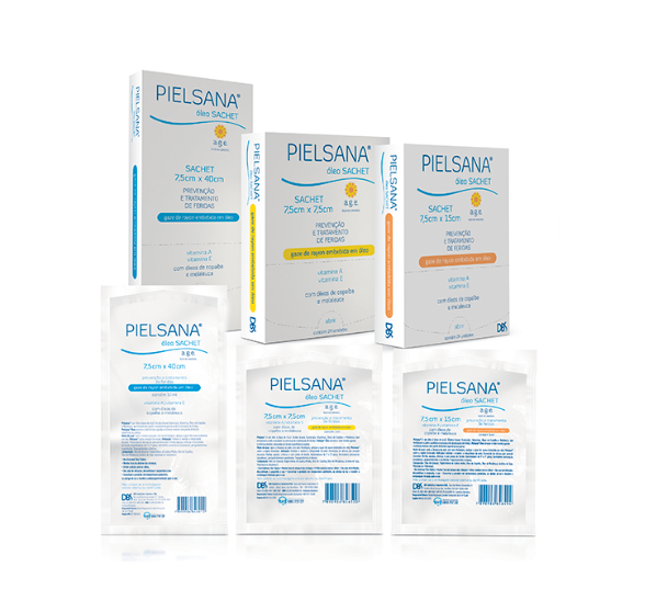 Gaze Rayon Pielsana A.G.E - DBS 7,5cm x 7,5cm - 3ml - 1 unid