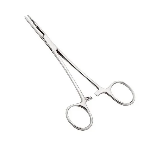 Pinça Kelly Reta em Aço Inoxidável - Vital Gold - 16cm