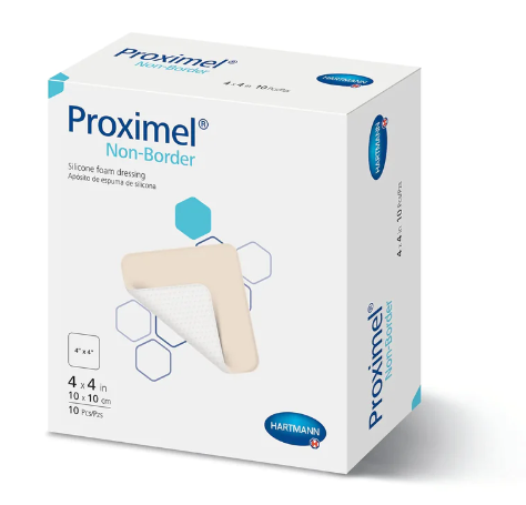 Curativo Espuma com Silicone 10 x 10cm Proximel Non Border Silver / Unid - Hartmann