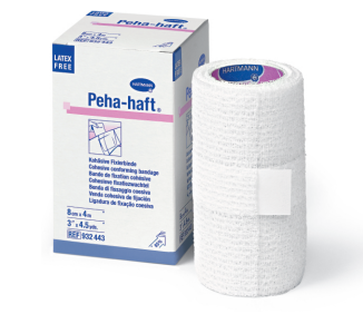 Atadura Elástica autoaderente e permeável - Hartmann - 8cm x 4m Peha-Haft