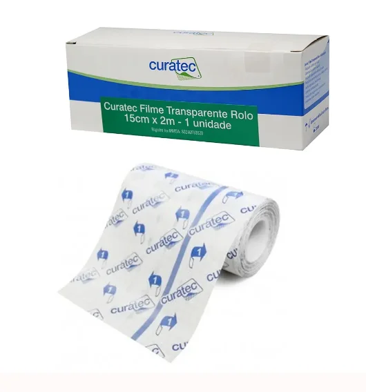 Curativo Filme Transparente em Rolo 15cm x 2m - Curatec