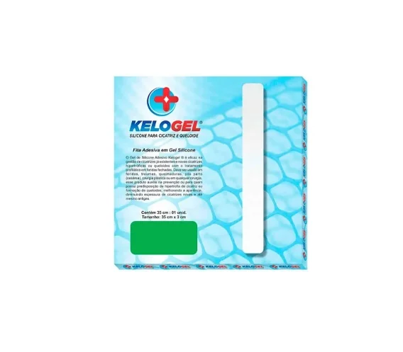 Fita em Gel Silicone para Cicatriz 35 x 3cm Unid Adesivo - Kelogel