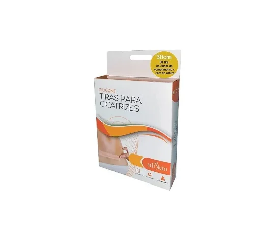 Fita de Silicone P/ Cicatriz e Queloide 30 x 2cm / Unid - Siliskin