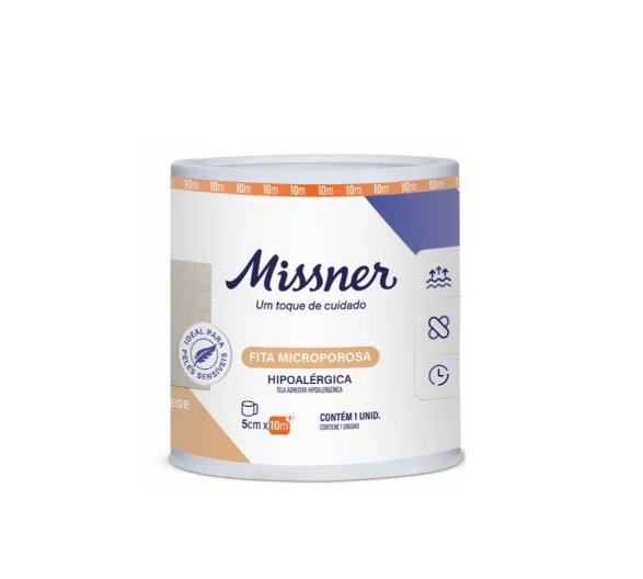 Fita Micropore Bege 5cm x 10m - Missner