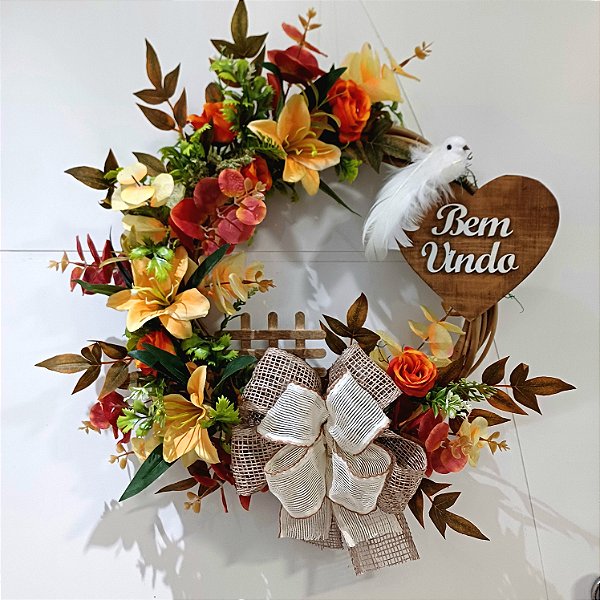 Guirlanda decorativa de Lirios Outonada