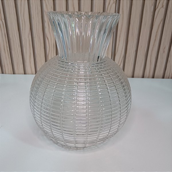 Vaso Morgana Vidro incolor 22cm