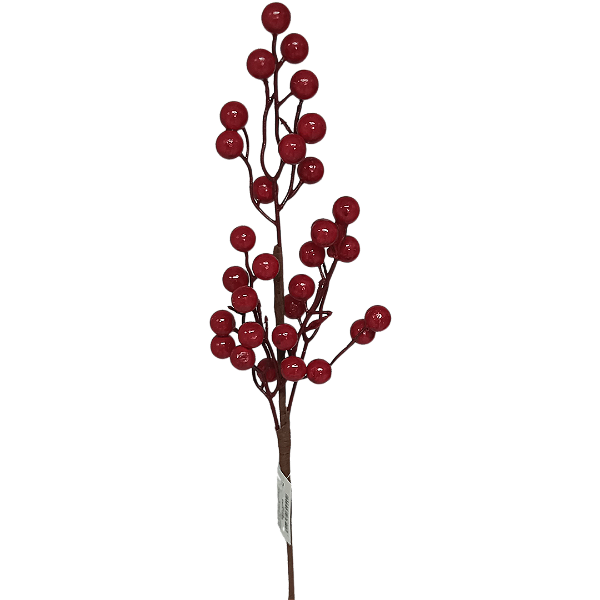 Enfeite Natalino Berry 45cm Vermelho