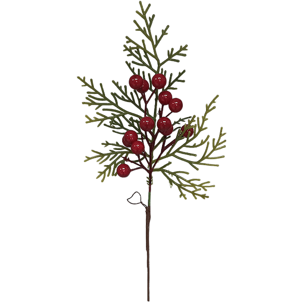 Enfeite Natalino Pic vermelho 35cm