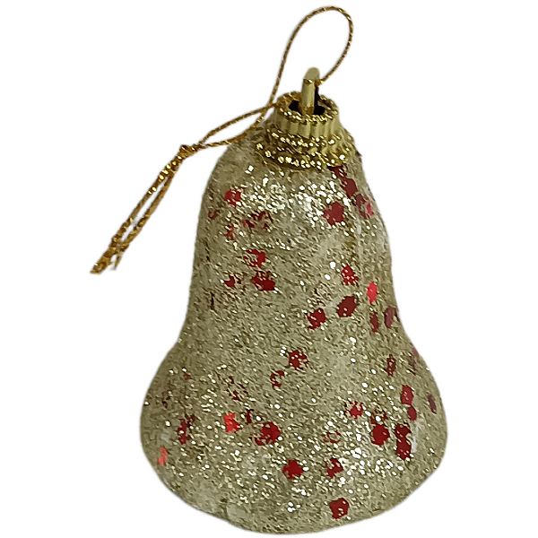 Sino de Natal 6cm Dourado - 6 und