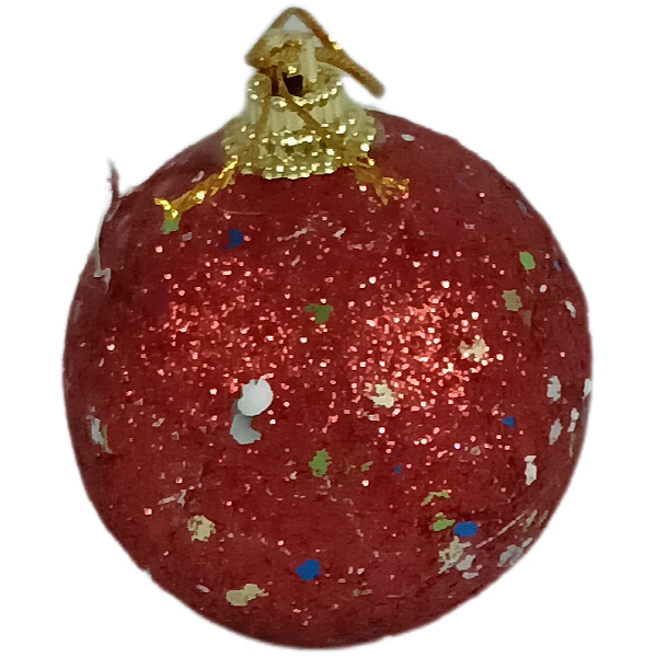 Bola de Natal 6cm vermelha - 6 und