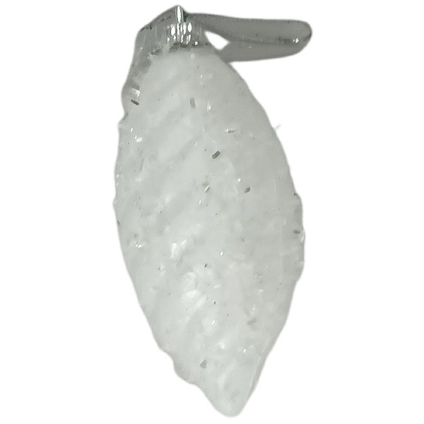 Pendente de Natal 6cm branco - 6 und