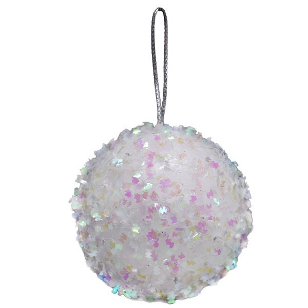 Bola de Natal 6cm Furta Cor - 6 und