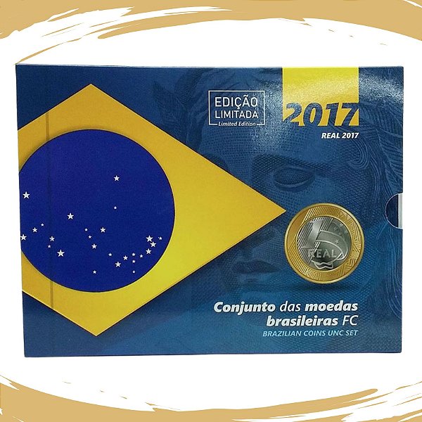 Blister com 5 Moedas Real 2017 FC - Edição Limitada