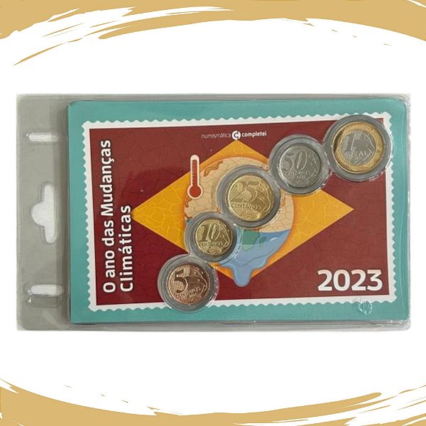 Blister com a Série de Moedas Real 2023 - FC - Edição Temática