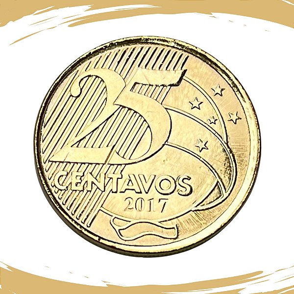 Moeda de 25 Centavos 2017 - V-537 - FC