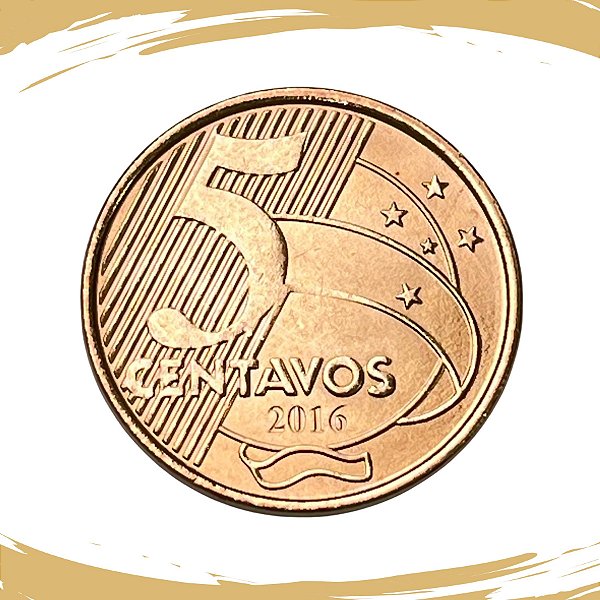 Moeda de 5 Centavos 2016 - V-482 - FC