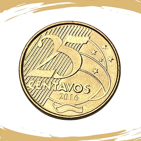 Moeda de 25 Centavos 2016 - V-536 - RARA - FC