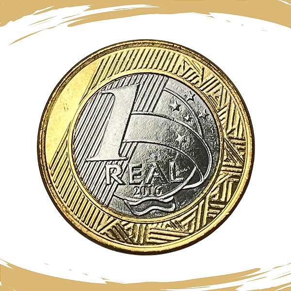 Moeda de 1 REAL 2016 - V-588 - RARA - FC