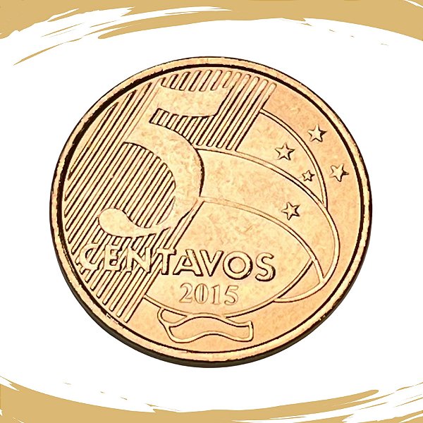 Moeda de 5 Centavos 2015 - V-481 - FC