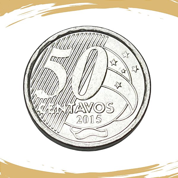 Moeda de 50 Centavos 2015 - V-560 - FC