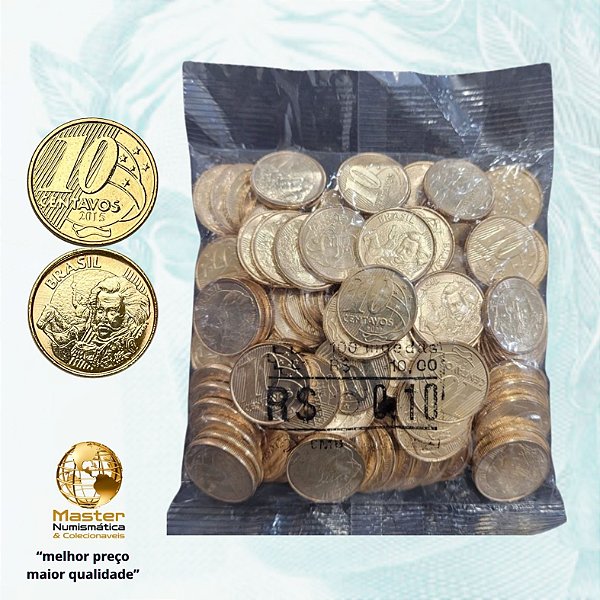 Sachê Lacrado 10 Centavos 2015 - V-508 - 100 Moedas FC