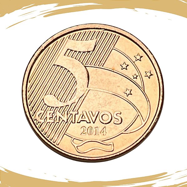 Moeda de 5 Centavos 2014 - V-480 - FC