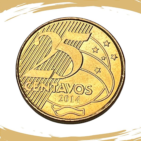 Moeda de 25 Centavos 2014 - V-534 - FC