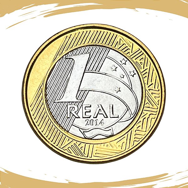 Promoção - Moeda de 1 REAL 2014 - RARA - V-586 - FC