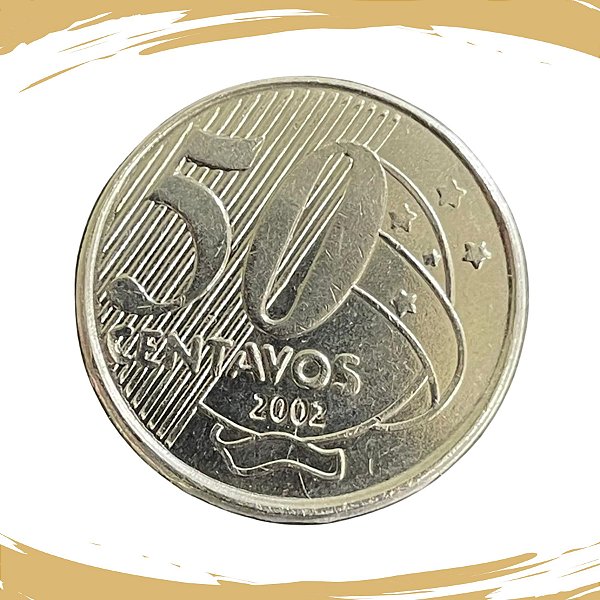 Moeda de 50 Centavos 2002 - RARA - V-548 - FC