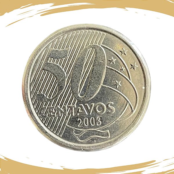 Moeda de 50 Centavos 2003 - RARA - V-549 - FC