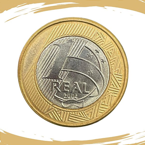 Moeda de 1 REAL 2004 - RARA - V-576 - FC