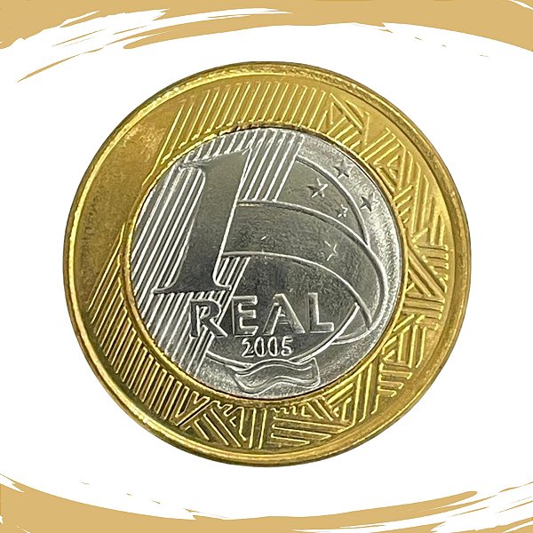 Moeda de 1 REAL 2005 - RARA - V-577 - FC