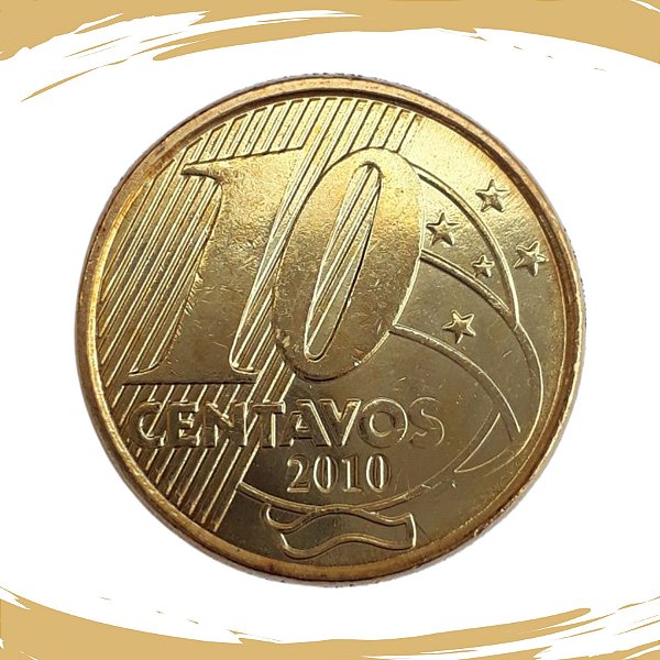 Moeda de 10 Centavos 2010 - RARA - V-503 - FC