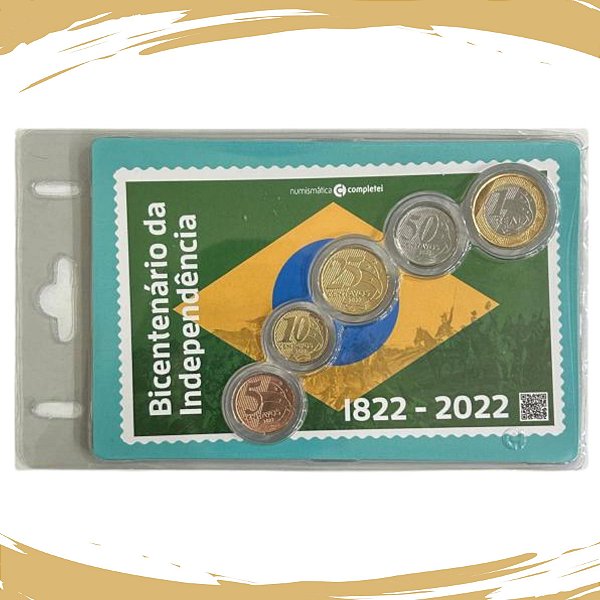 Blister com a Série de Moedas Real 2022 - FC - Edição Temática