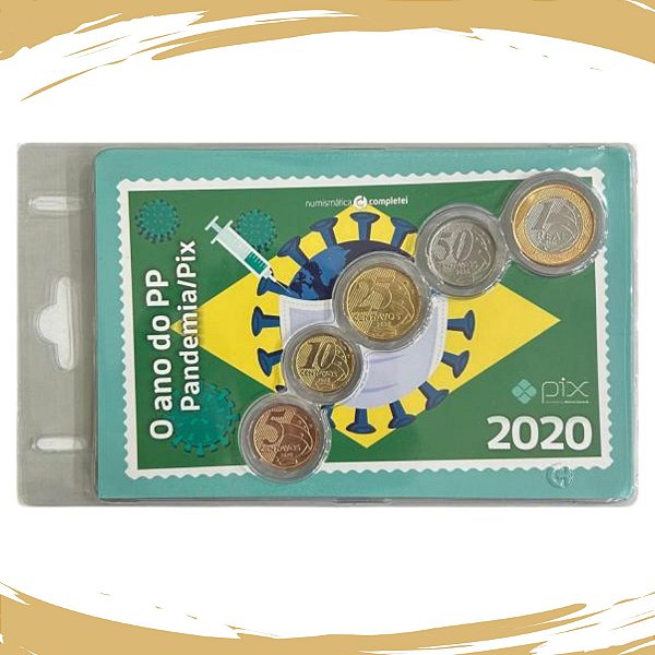 Blister com a Série de Moedas Real 2020 - FC - Edição Temática