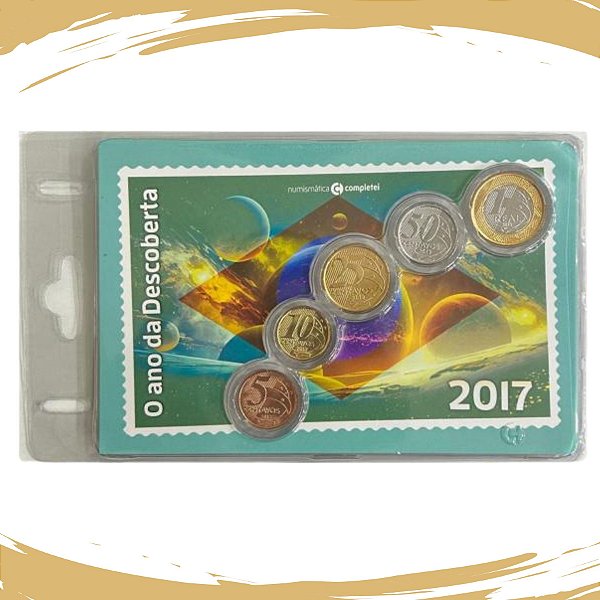 Blister com a Série de Moedas Real 2017 - FC - Edição Temática